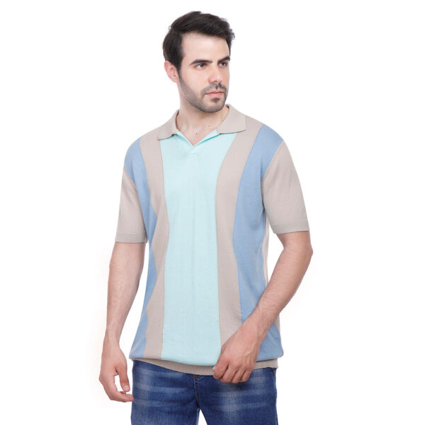 Coup Men Woven Poloshirt With Short Sleeves