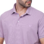 ⁦Coup Men Solid Poloshirt With Short Sleeves⁩ - الصورة ⁦5⁩