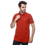 Coup Men Solid Polo-Shirt With Short Sleeves