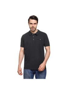 ⁦Coup Men Solid Polo-Shirt With Short Sleeves⁩ - الصورة ⁦3⁩