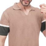 ⁦Coup Men Woven Poloshirt With Short Sleeves⁩ - الصورة ⁦2⁩