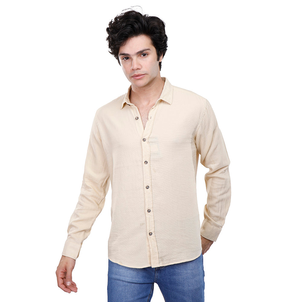 1200278-Beige.Main_ Coup Men Casual Shirt - الصورة 1