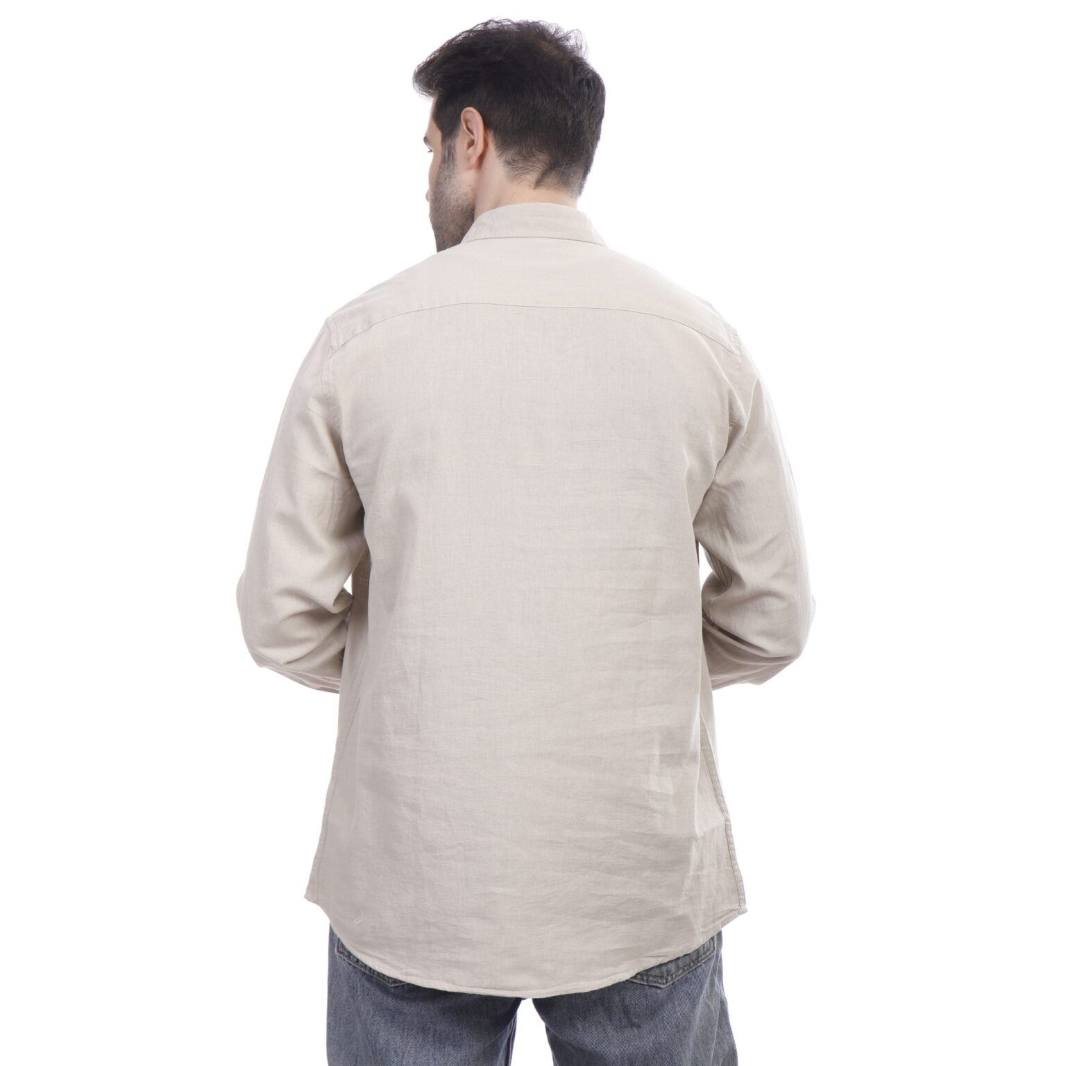 ⁦Coup Men Linen Shirt With Long Sleeves⁩ - الصورة ⁦2⁩