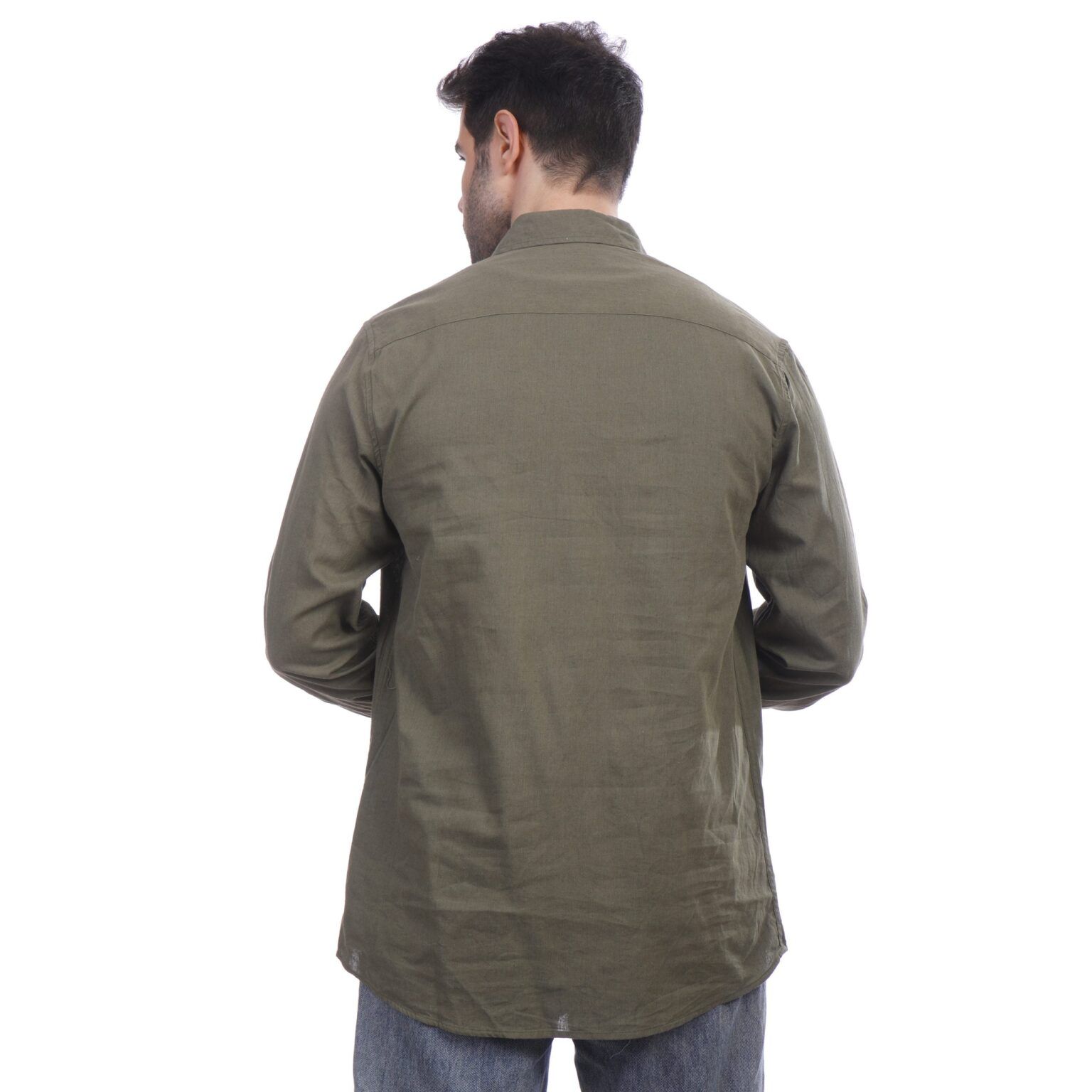 ⁦Coup Men Linen Shirt With Long Sleeves⁩ - الصورة ⁦12⁩