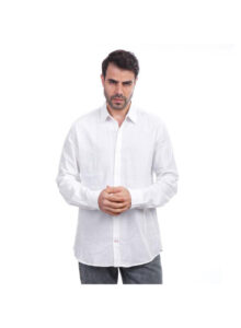 ⁦Coup Men Linen Shirt With Long Sleeves⁩ - الصورة ⁦7⁩