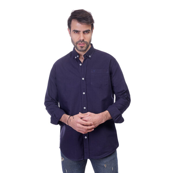 Coup Men Solid Shirt With Long Sleeves And Pocket Detail